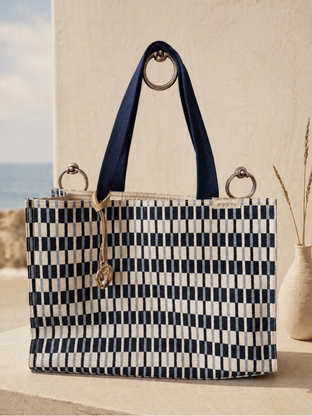 Spartina 449 Coastal Chic Woven Tote Bag NWT - Picture 1 of 7
